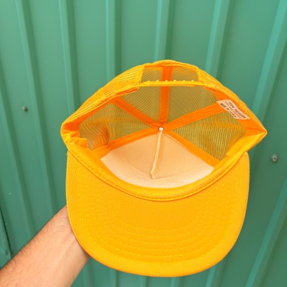 vintage AFRICAN LION SAFARI CANADA Trucker hat snapback yellow mesh cap - Picture 6 of 6